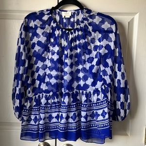 kate spade lantern chiffon swing top